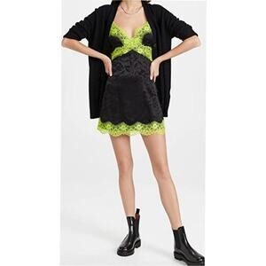 Alice & Olivia - Zaira Empire Waist Lace Trim Dress Size 6